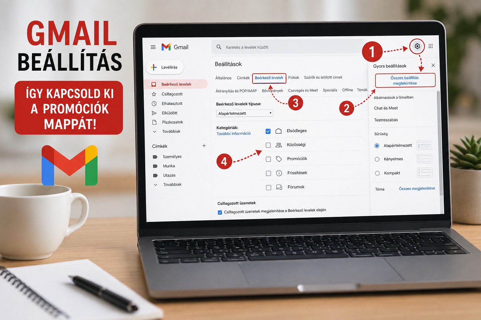 Nem találod a visszaigazoló e-mailt? Lehet, hogy a Promóciók közé került!