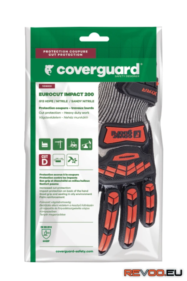 Eurocut impact 200 beütődés elleni védőkesztyű Coverguard 1CHIC30 4.