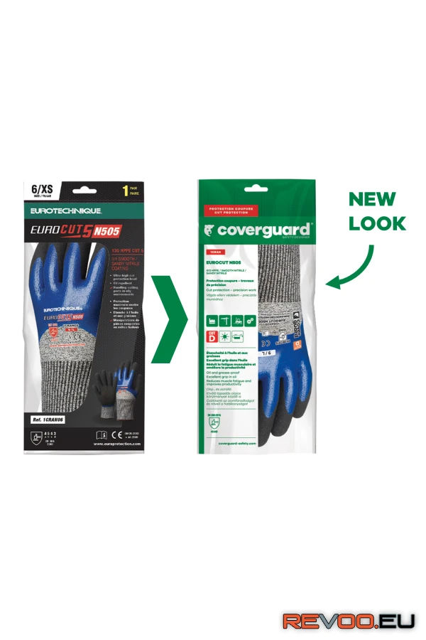 Eurocut 5 N505 vágásbiztos kesztyű Eurotechnique 1CRAN 3.