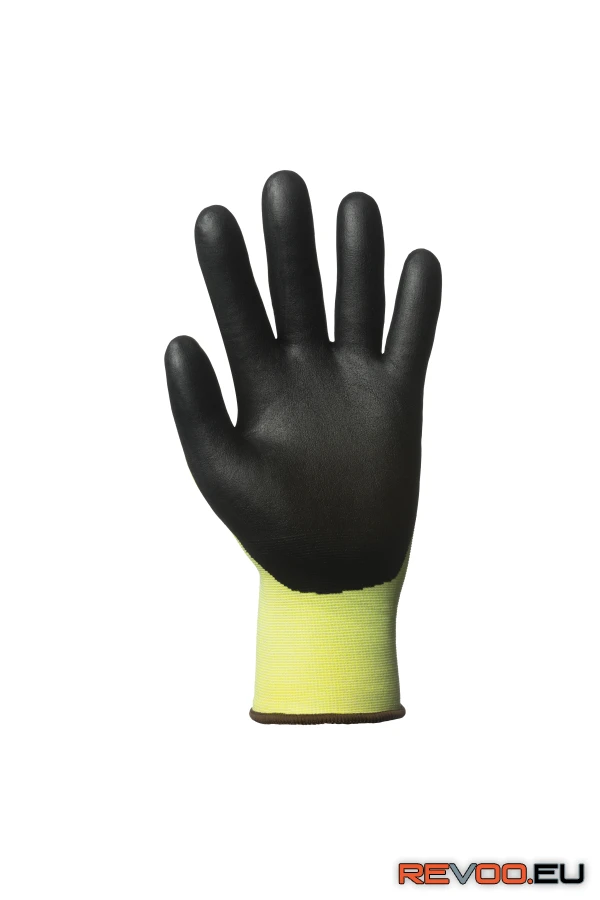 Eurocut 3 sárga vágásbiztos mikrohabosított nitril tenyér   Eurotechnique 1CRNY 2.
