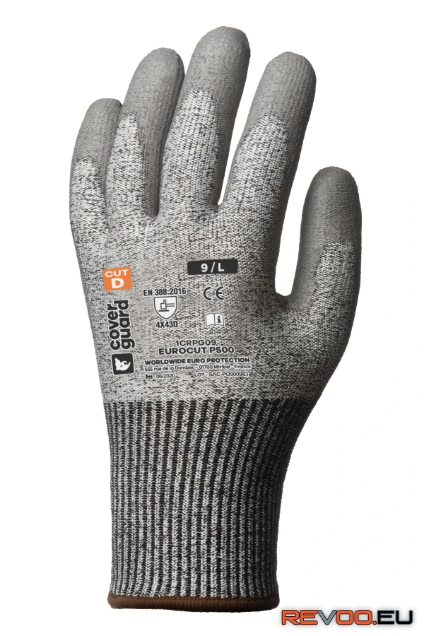 Eurocut P500 vágásbiztos kesztyű PU tenyér   Eurotechnique 1CRPG 1.