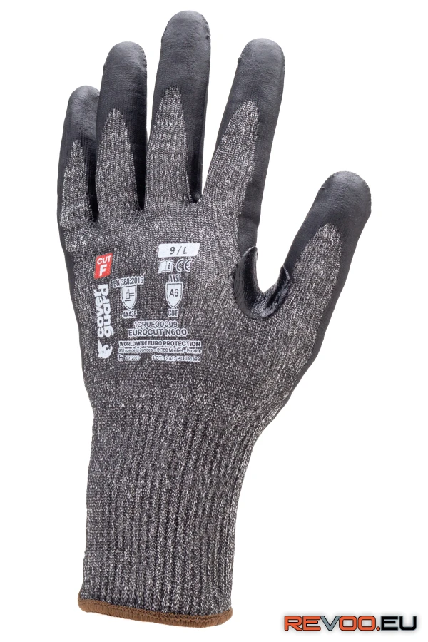 Eurocut N600 tenyerű mikrohabosított nitril vágásbiztos kesztyű   Coverguard 1CRUF0 1.