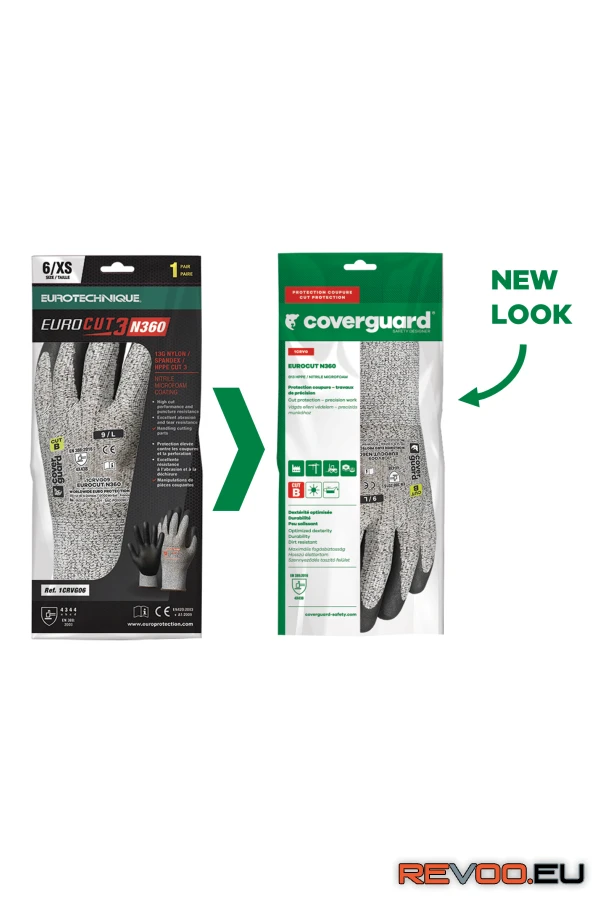 Eurocut 3 vágásbiztos mikrohabosított nitril tenyér Eurotechnique 1CRVG 3.