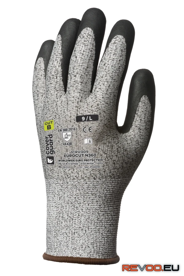 Eurocut 3 vágásbiztos mikrohabosított nitril tenyér Eurotechnique 1CRVG 1.