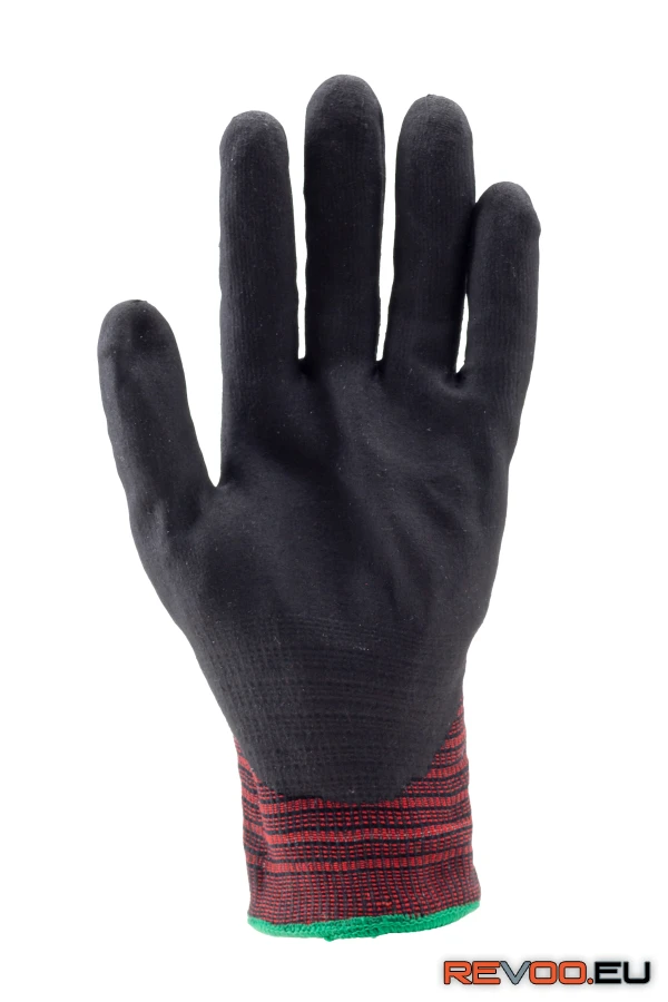 Eurocut N606 mikrohabosított nitril tenyerű vágásbiztos kesztyű Coverguard 1CUFF00 2.