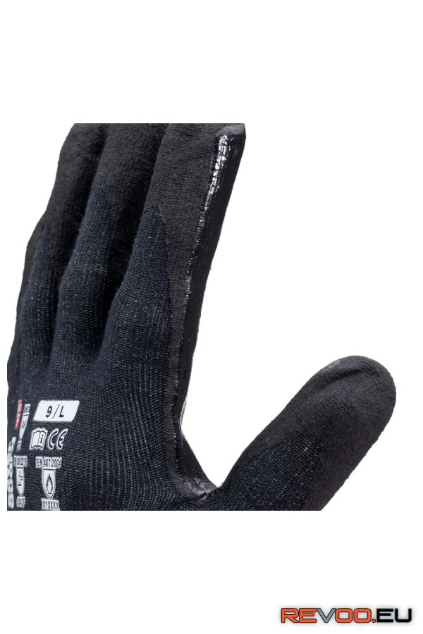 Eurocut N606 mikrohabosított nitril tenyerű vágásbiztos kesztyű Coverguard 1CUFF00 3.