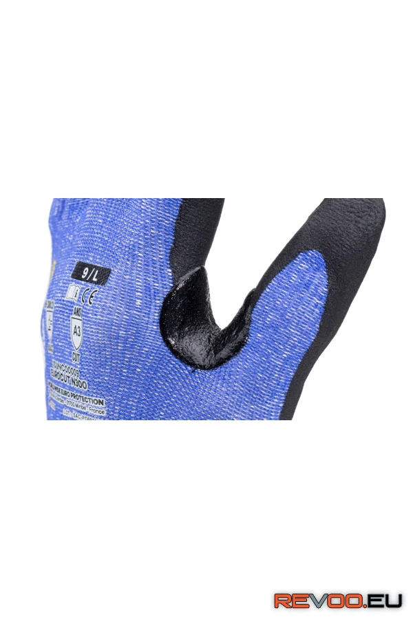 Eurocut N300 hab nitril mártott vágásbiztos kesztyű Coverguard 1CUNC00 2.