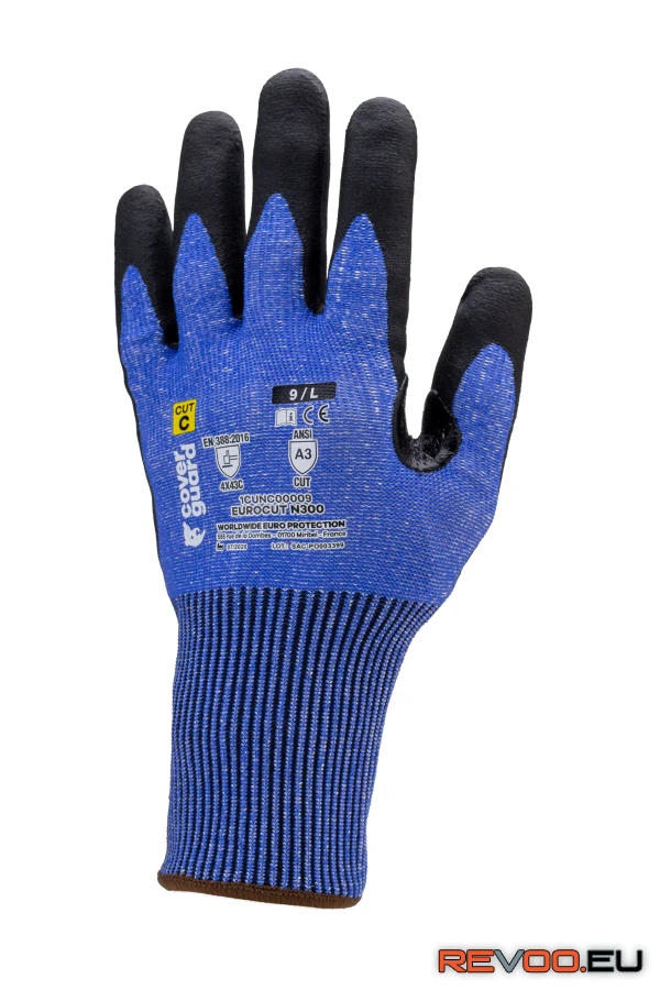 Eurocut N300 hab nitril mártott vágásbiztos kesztyű Coverguard 1CUNC00 6.