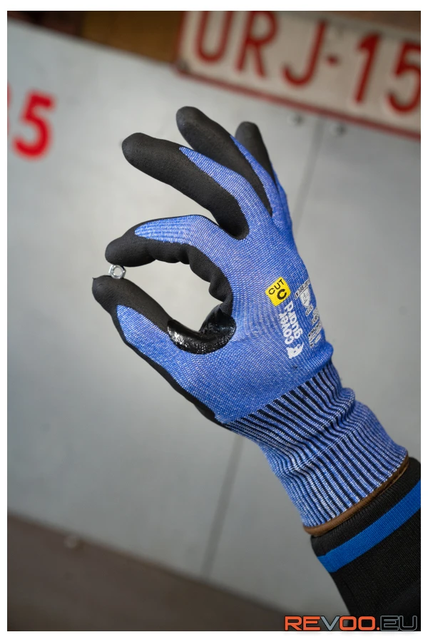 Eurocut N300 hab nitril mártott vágásbiztos kesztyű Coverguard 1CUNC00 7.