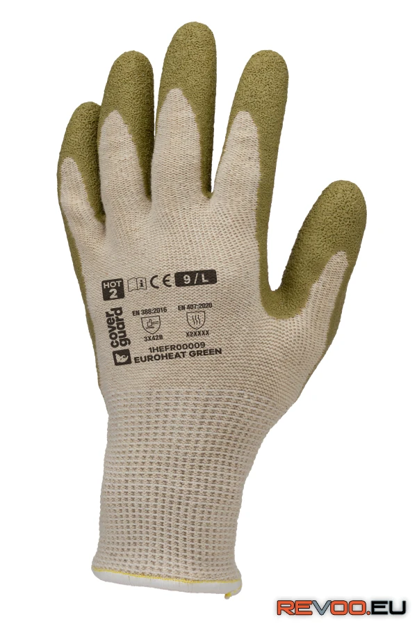 Euroheat Green latex mártott öko kesztyű   Coverguard 1HEFR0P 9.