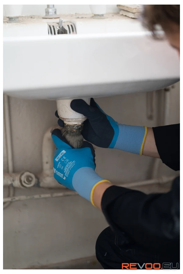 Eurolite L300 duplán mártott latex kesztyű Coverguard 1LACC00 6.