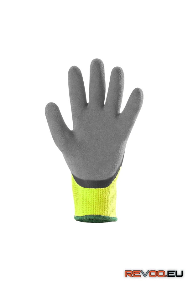 Eurowinter téli sárga kesztyű latex tenyér  Coverguard 1LAFO 2.
