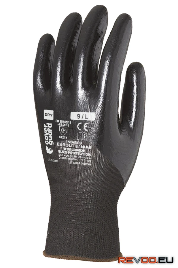 Szerelőkesztyű PA/nitril mártás, 3/4 hát  Euro Protection 1NIAB 1.