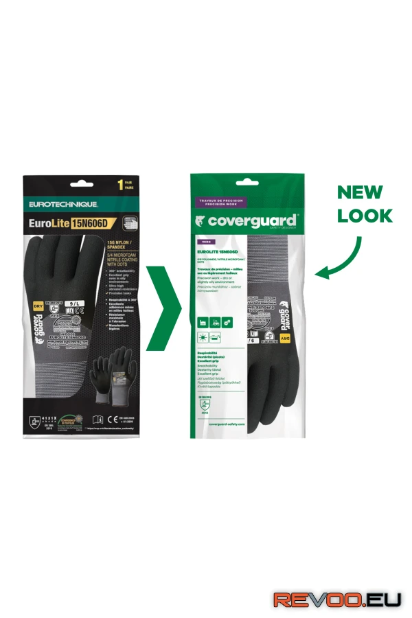 Eurolite ökölcsontig mikrohabosított nitril minipöttyös   Eurotechnique 1NIDG 3.