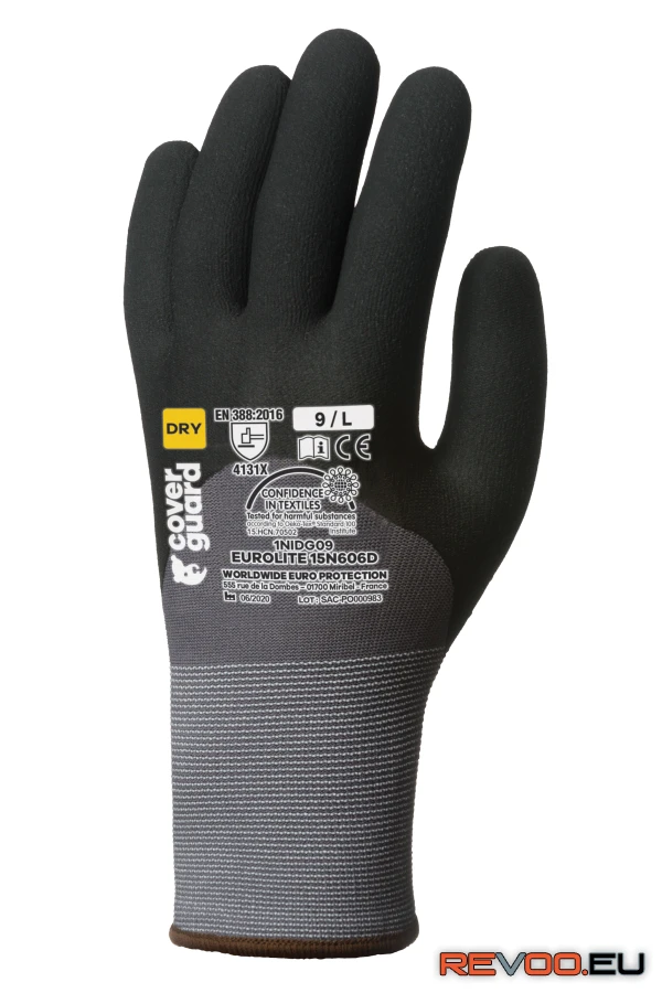 Eurolite ökölcsontig mikrohabosított nitril minipöttyös   Eurotechnique 1NIDG 1.