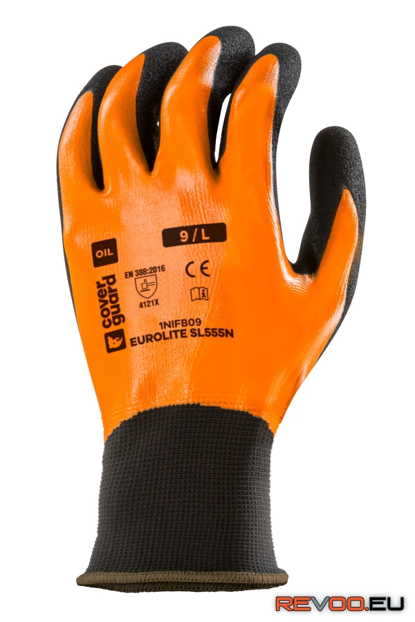 Szerelőkesztyű duplarétegű végig nitril mártás Coverguard 1NIFB 1.