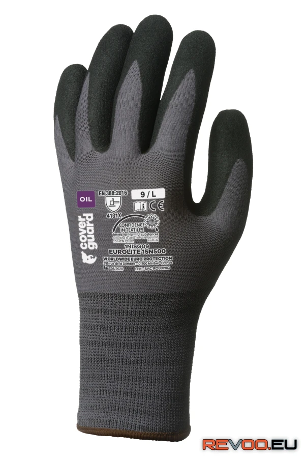 Eurogrip tenyerén nitril+Sandy csúszásbiztos réteg   Eurotechnique 1NISG 1.