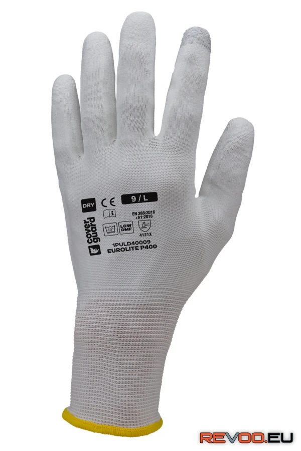 Eurolite P400 tenyerén mártott PA védőkesztyű Coverguard 1PULD40 1.