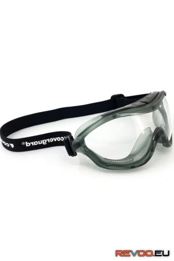 Leo víztiszta gumipántos védőszemüveg Coverguard 6LEOC00 1.