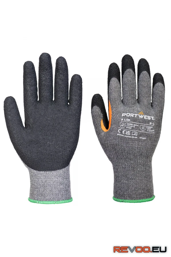 Grip 10 latex megerősített hüvelykujjas kesztyű (12 pár)   Portwest A106 1.