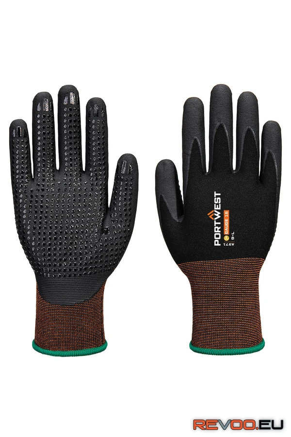 GP Grip 15 Nitril Mikrohabos pöttyözött kesztyű Portwest A371 1.
