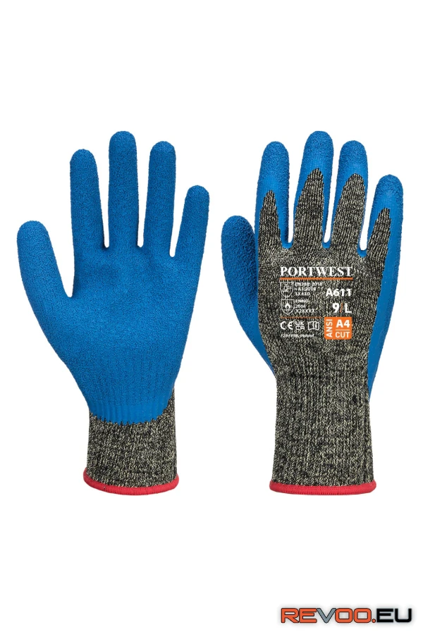 Aramid HR Cut latex kesztyű   Portwest A611 1.