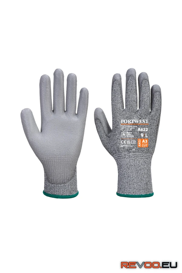 PU tenyérmártott MR vágásbiztos kesztyű   Portwest A622 2.