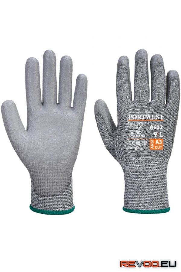 PU tenyérmártott MR vágásbiztos kesztyű   Portwest A622 1.