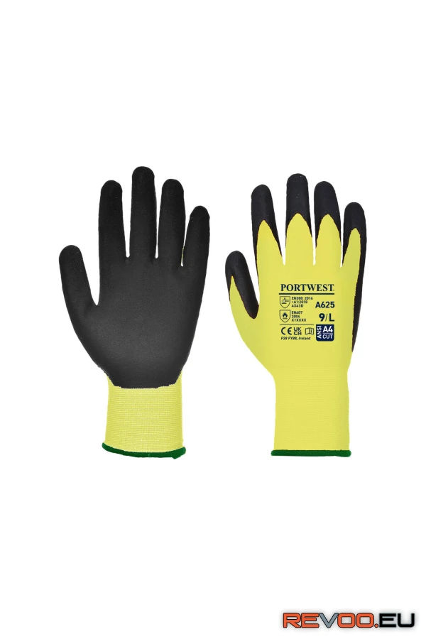 Láthatósági vágásbiztos PU kesztyű   Portwest A625 3.
