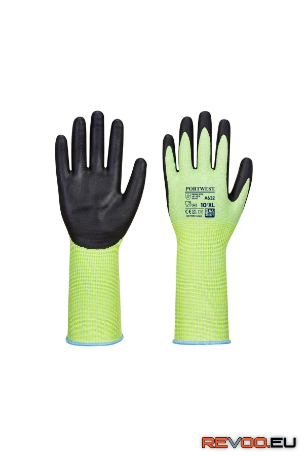 Vágásbiztos hosszú mandzsettájú kesztyű  Portwest A632 2.
