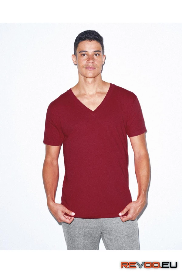 Finom V-nyakú póló American Apparel AA2456 11.