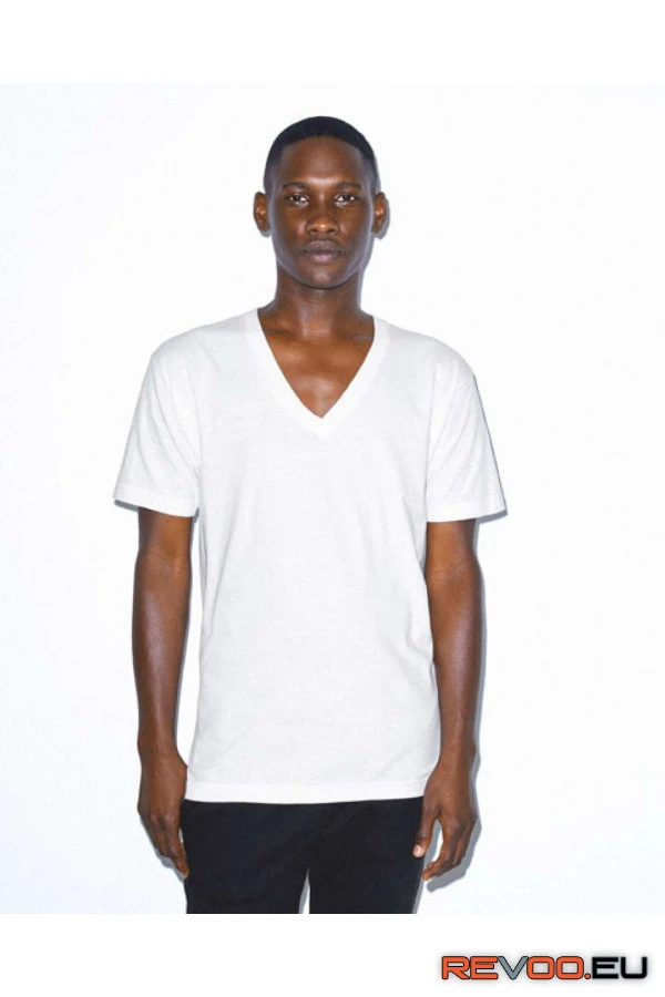 Finom V-nyakú póló American Apparel AA2456 6.