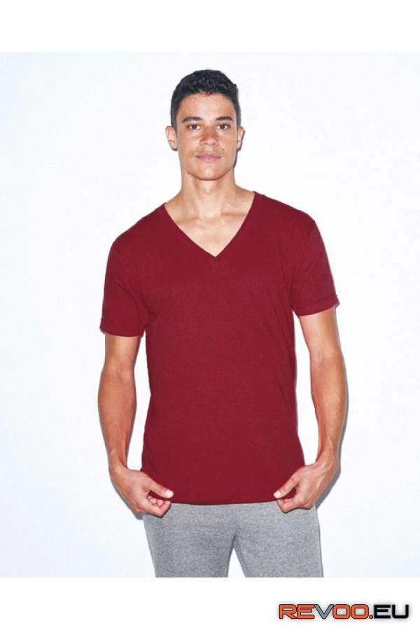 Finom V-nyakú póló American Apparel AA2456 9.