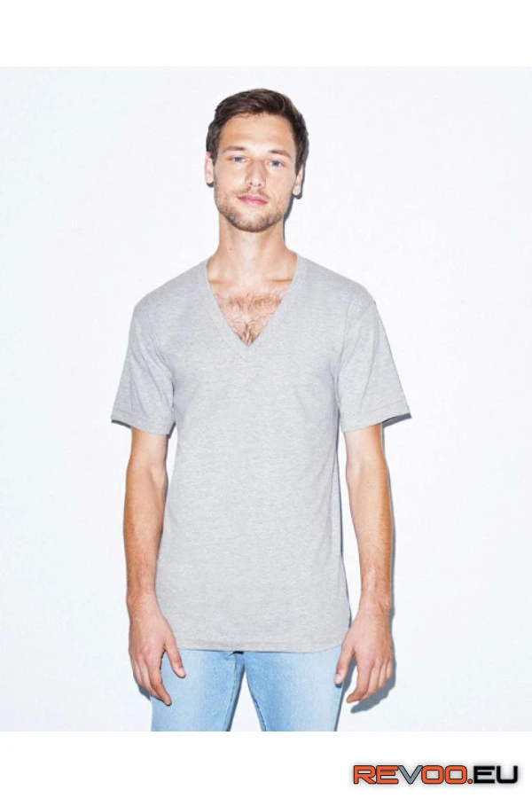 Finom V-nyakú póló American Apparel AA2456 10.