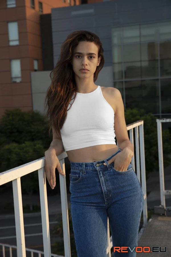 Pamut spandex rövid top American Apparel AA8369 11.