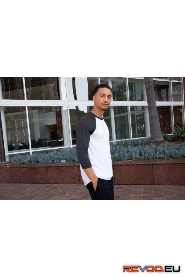 Kevertszálas 3/4-es ujjú póló   American Apparel AABB453 4.