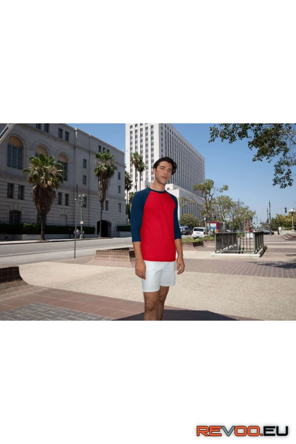 Kevertszálas 3/4-es ujjú póló   American Apparel AABB453 6.