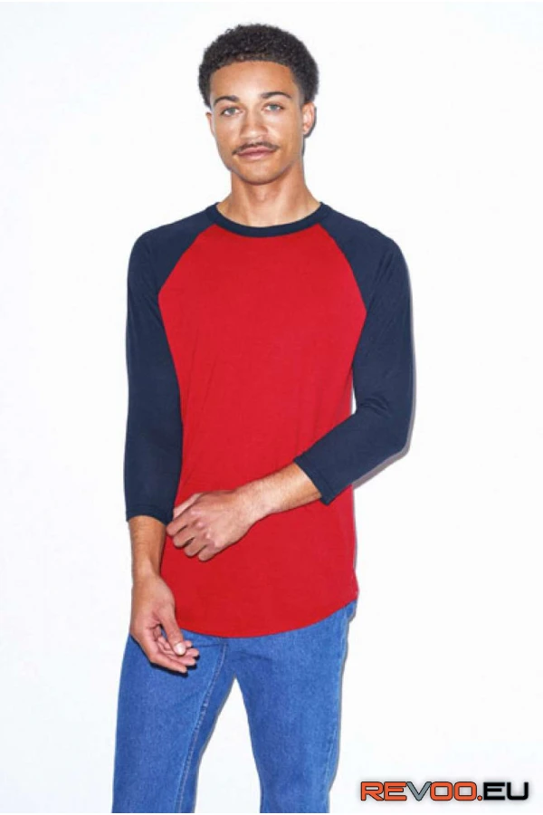 Kevertszálas 3/4-es ujjú póló   American Apparel AABB453 1.