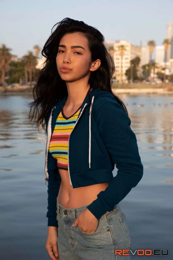 Laza cipzáras kapucnis pulóver American Apparel AAF397 2.