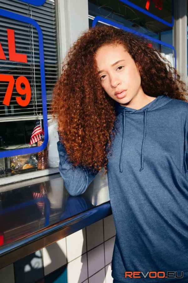 Tri-blend kevertszálas kapucnis pulóver American Apparel AARSATR436 4.