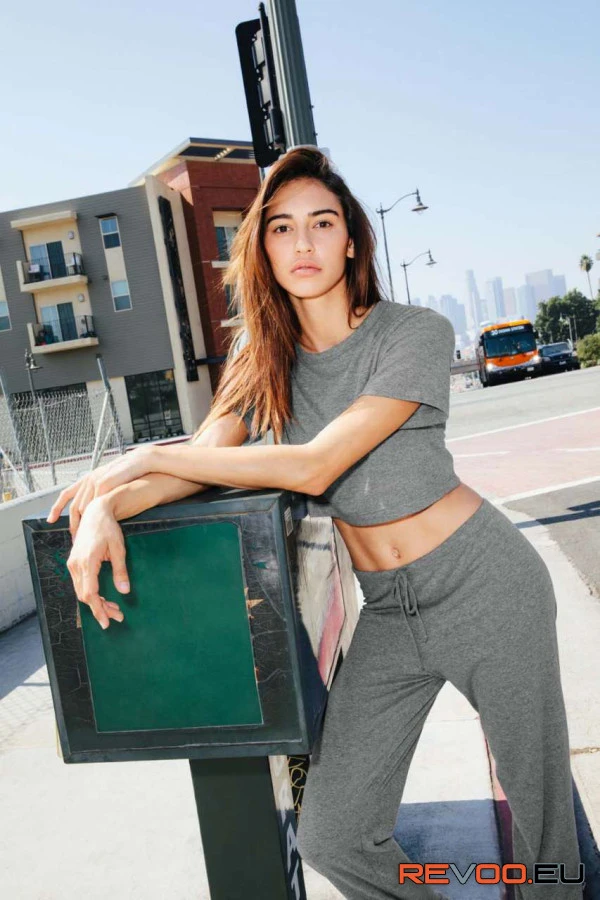 Tri-blend kevertszálas rövid top American Apparel AATR480 5.