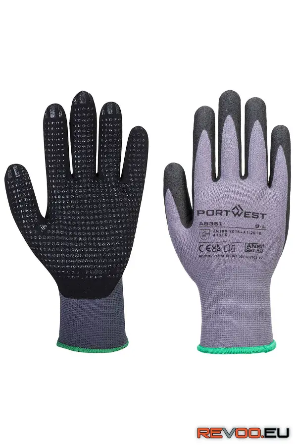 Grip 15 nitril pöttyös kesztyű (12 pár)   Portwest AB351 1.