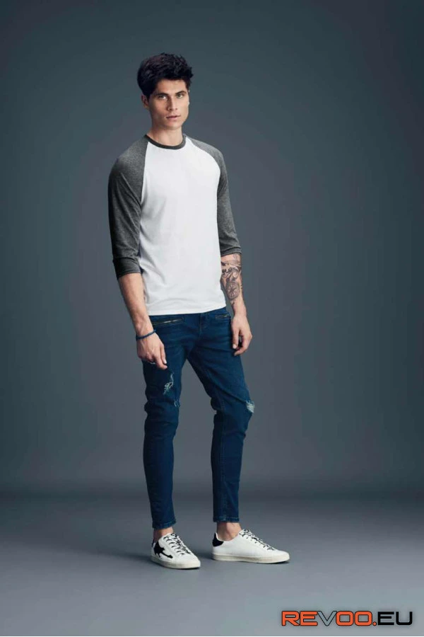 Tri-blend kevertszálas 3/4-es ujjú póló Anvil AN6755 4.