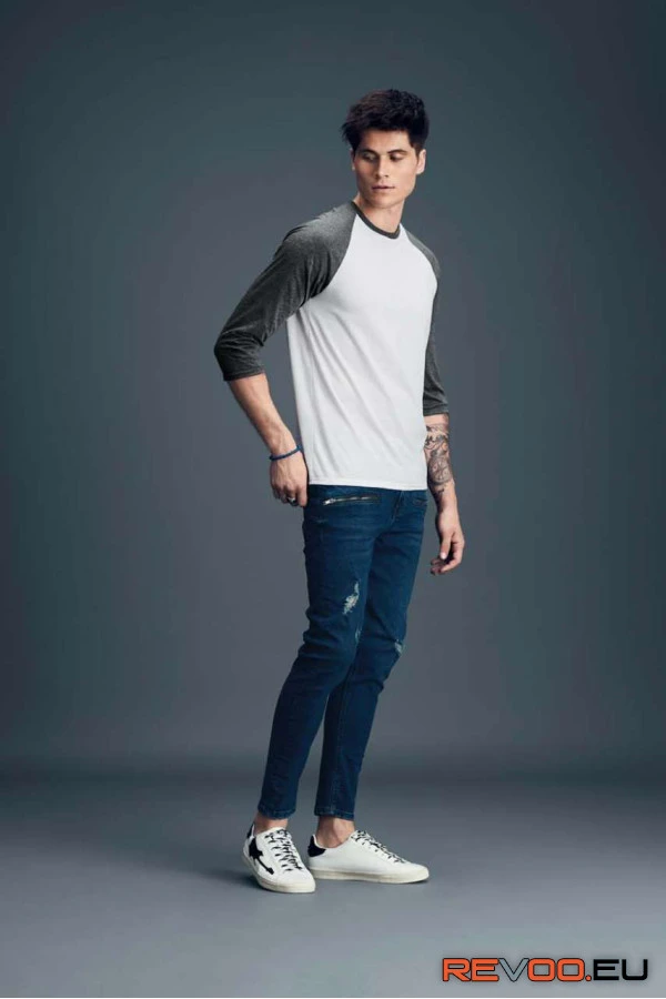 Tri-blend kevertszálas 3/4-es ujjú póló Anvil AN6755 8.