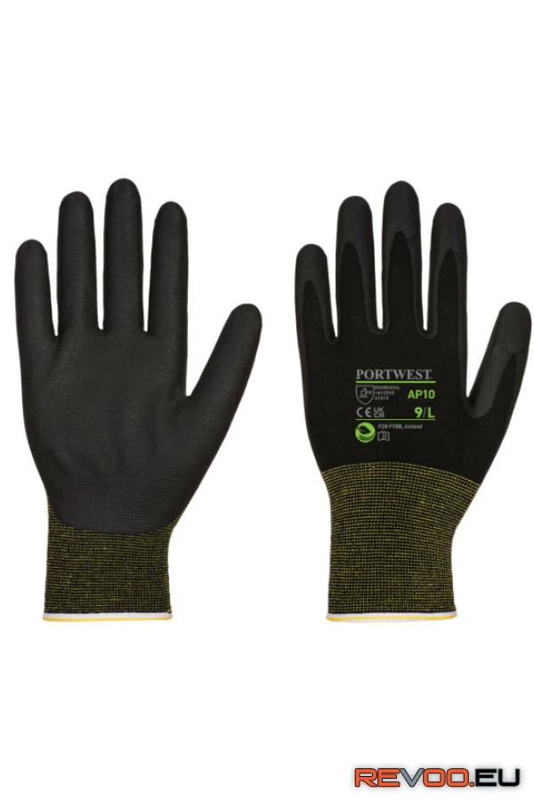 NPR15 nitril hab bambusz kesztyű-12-es csomag Portwest AP10 1.
