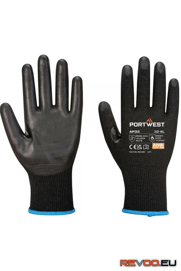 LR15 PU érintőképernyős kesztyű (12 pár) Portwest AP33 1.