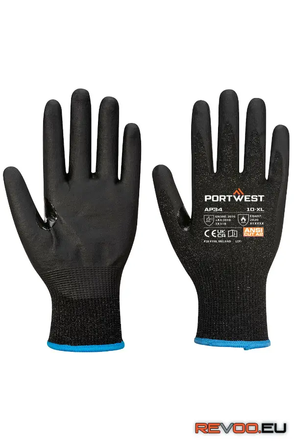 LR15 nitrilhab érintőképernyős kesztyű (12 pár) Portwest AP34 1.