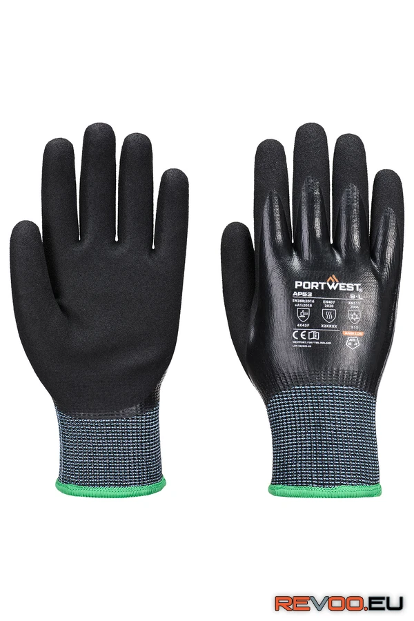 Hidegálló F15 nitril Aqua vágásálló kesztyű Portwest AP53 1.