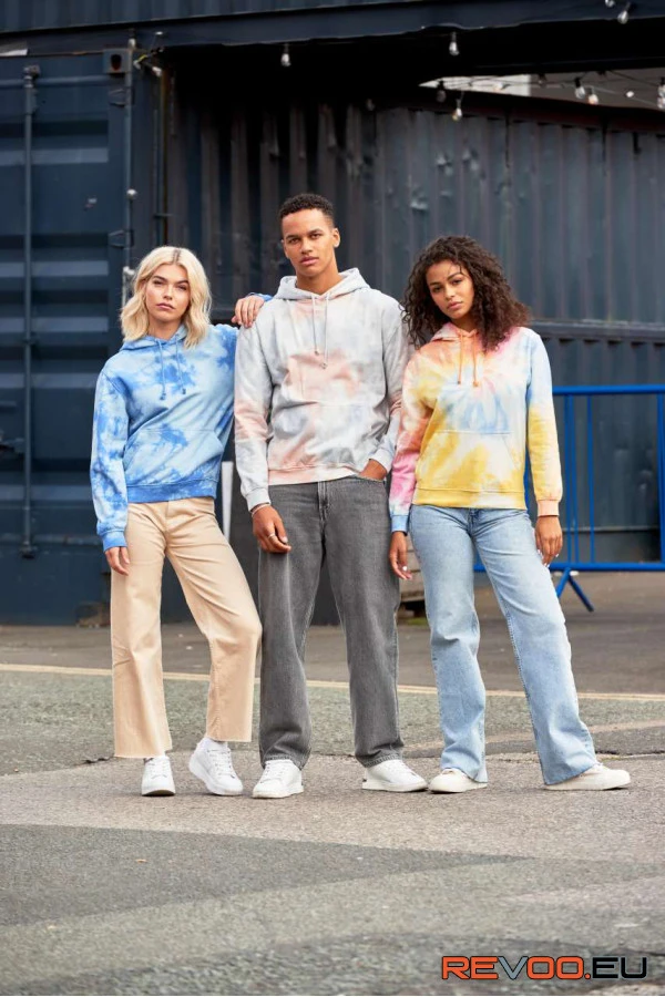 Tie-dye kapucnis felső Just Hoods AWJH022 1.