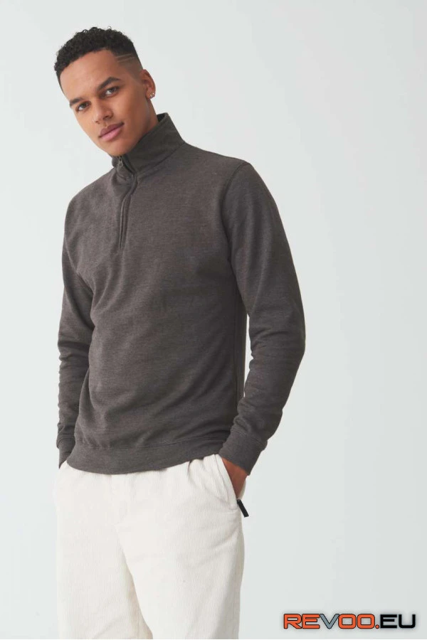 Sophomore 1/4 cipzáras környakas pulóver Just Hoods AWJH046 1.
